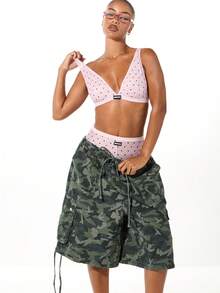 SUMWON WOMEN Quần lót nam chấm bi che phủ toàn bộ, vừa vặn thoải mái, thích hợp mặc hàng ngày làm quà tặng Giáng sinh - Hồng - Xem 5