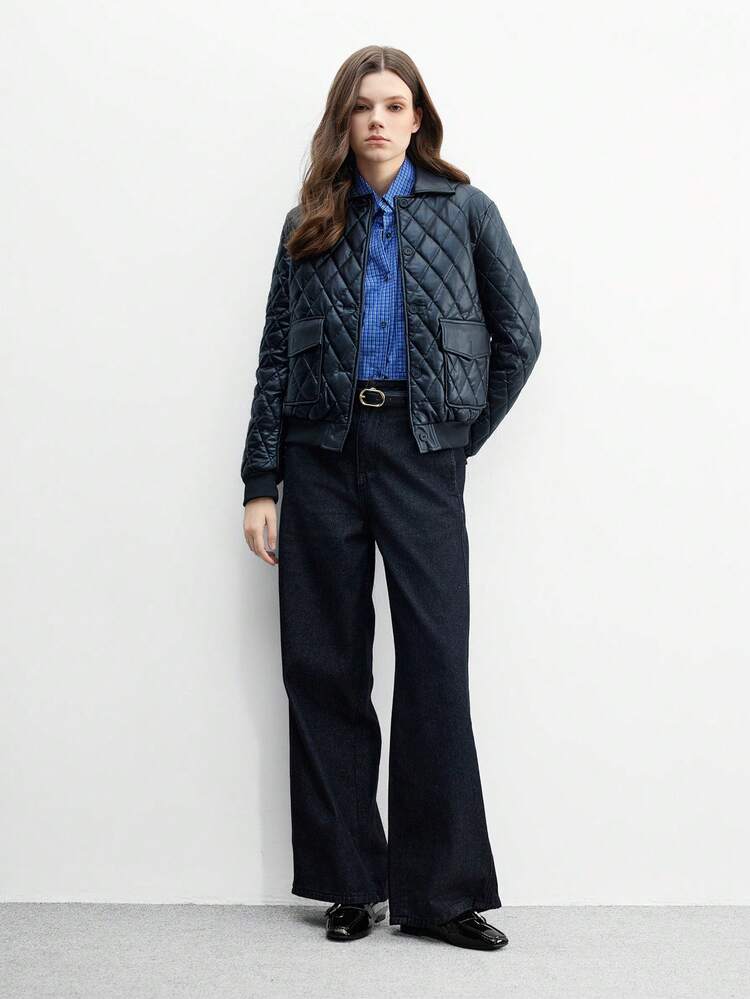 CUCCOO BIZCHIC 女性用快適カジュアルスリッポンローファー、通勤、アウトドア、仕事、デイリー使いに適したブラックフラットシューズ