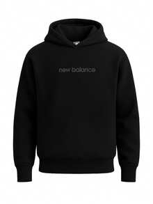 New Balance Essentials Men's Pullover Sweatshirt Black - Black - View 1