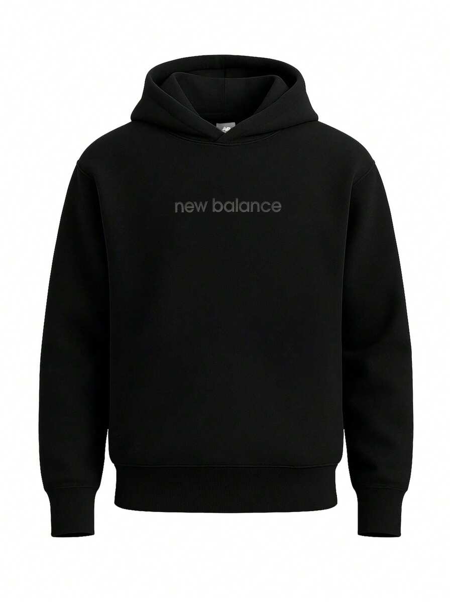 New Balance Essentials Men's Pullover Sweatshirt Black - Black - View 1