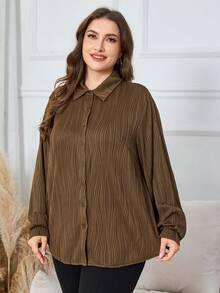 Lacomfia 大码衬衫