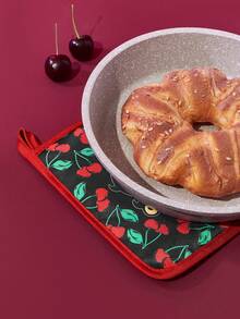 Betty Boop x SHEIN 樱桃红厨房隔热套装 烤箱手套/隔热垫 厨房烘焙必备 有效隔离热源 单/组合 - 彩色 - 查看 8