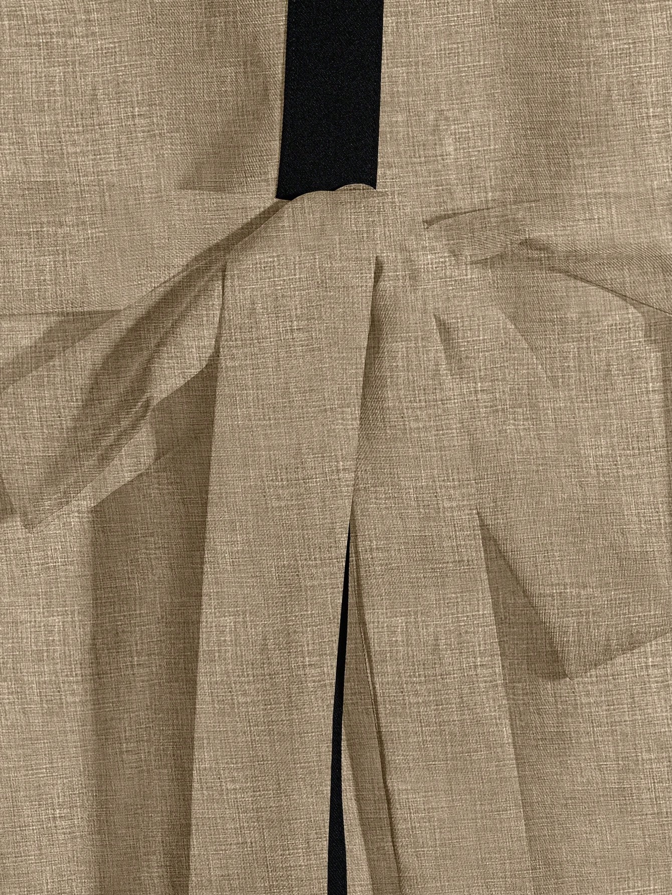 Franclia قميص أنيق للنساء بأكمام طويلة وحزام بلون...