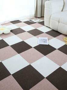 1/10/40 片装 30cm*30cm 方形全覆盖地垫 – 自粘式，耐磨，防滑，防摔，防污防潮；适用于家居装饰（卧室、客厅）、办公室地面翻新（互锁式地毯砖），四季皆宜。