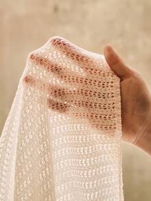 SHEIN Swim Summer Beach Drawstring Side Cover Up Skirt Without Bikini Bottom