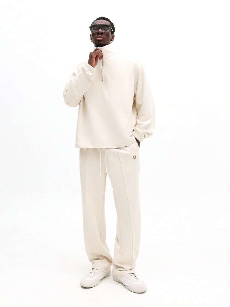 Half Zip Sweatshirt And Jogger Set