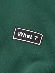 SHEIN 3件装男童休闲字母贴花保暖内衬纯色连帽衫