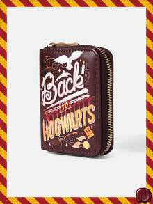 HARRY POTTER X SHEIN 1pc Owl & Star Minimalist Zipper Coin Purse For Women - Multicolor - View 2