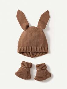 Cozy Pixies 1 Stück rote Schleife Weihnachts Baskenmütze für Mädchen Säuglinge Kleinkinder, Kinder und Baby gestrickte Mütze, Neugeborene Outdoor gestrickte Mütze, Winter warme Mütze für den täglichen Weg