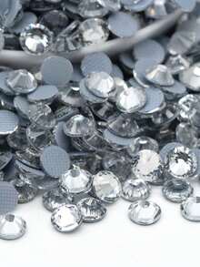 144/288/1440 piezas 1 paquete Cristales de Rhinestone de vidrio con fijación en caliente para planchar, piedras brillantes para diseño de ropa DIY, decoración de fiestas, manualidades y costura