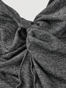 SHEIN MOD Women's Sexy Solid Color Twist Knot Spaghetti Strap Camisole - Grey - View 3