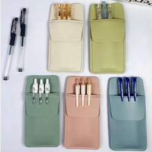 1/2pcs Nurse Pen Bag, Front Fixing Pocket Design, Anti-Leakage, Thickened Medical Pen Bag, PVC Material, Multi-Color Available - Multicolor - View 6