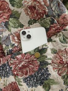 SWAVVY 男士时尚提花拼接抓绒长袖外套，秋冬季，抓绒 - 杏色 - 查看 4