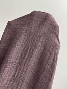 Elenzga 女士优雅长裙，独特领口，多层拼接，荷叶边饰边，修身设计/垂坠/分层/假日装/波西米亚风/浪漫花卉/度假休闲 - 淡紫色 - 查看 7