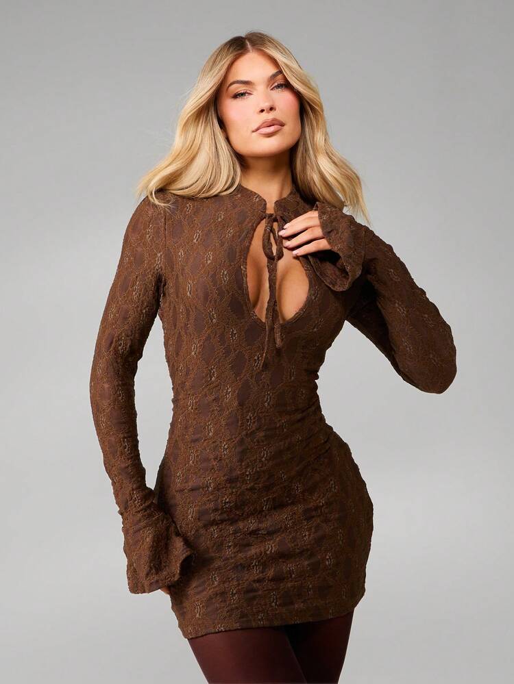 chinese dress ladies Honey Beaded Lace Mini Dress – Montsand