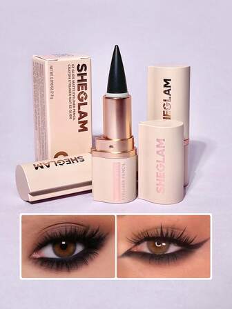 SHEGLAM Ez Glide Matte Eyeliner Pencil Highly Pigmented Black Smoky Eyes Matte Eyeliner Pencil Smudge-Proof Long-Lasting Ultra-Fine  Eyeliner Blendable Smooth Cat Eye Eye Make Up Black Eyeliner Kohl,Kajal,Henna Brand Beauty Makeup Face Paint Cosmetic For Women Girls Perfect For Winter Spring Ideal For Y2K Fancy Fashion Suitable For Birthday Gift Party Ready Best Color