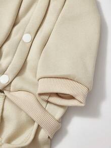 PETSIN 秋冬四足抓绒宠物连体衣 - 加厚保暖防风连体衣，适合小型犬、猫和小动物 | 可爱舒适的室内/室外全身睡衣