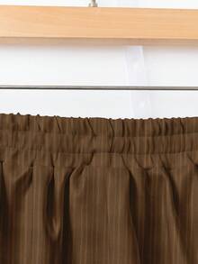 Rusticease Women's Casual Wave Texture Solid Color Versatile Pants, Suitable For Autumn - Coffee Brown - View 5