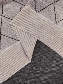 Manfinity Mode Men's Lightweight Half-Zip Knit Sweater, Long Sleeve Pullover, Fall/Winter