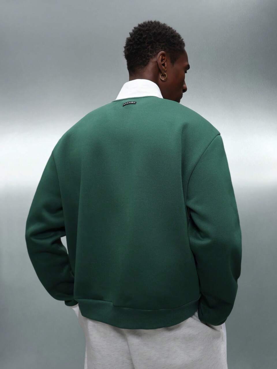 PLAYBOY X SUMWON Funnel Neck Track Jacket With Contrast Stripes