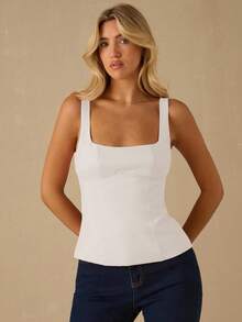 Enchnt Fall/Winter Romantic Women's Gorgeous Bowknot Back Top,Chic & Elegant & Fashionable For Party & Date & Holiday & Graduation & Going Out & Halloween & Christmas,Autumn,New Years - White - View 4