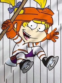 Nick 90s | SHEIN 女士休闲条纹卡通图案圆领短袖T恤，夏季 - 白色 - 查看 6