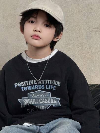 DAZY Boys Plus Size T-Shirt, Fall Clothes