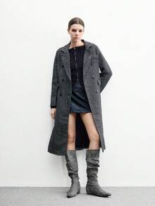 CUCCOO BIZCHIC Giày bốt cao đến giữa bắp chân đa năng thường ngày dành cho nữ - Màu Xám nhạt - Xem 10