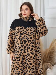 Lacomfia 大码女式优雅休闲长款运动衫 - 彩色 - 查看 4