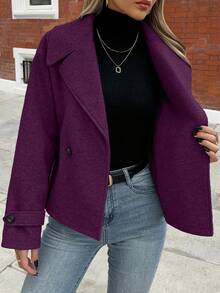 Easura Plus Size Urban Vintage Overcoat, Autumn/Winter