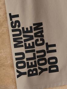 HIMLAND Men's Minimalist Printed Crew Neck Short Sleeve T-Shirt - Brown - View 4