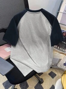 Manfinity Joysei Áo thun cổ tròn họa tiết hoa màu xanh navy và xám nhạt dành cho nam - Nhiều màu - Xem 4