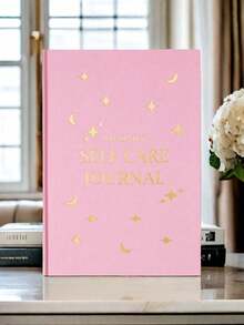 1 件 Star My DAILY SELF CARE JOURNAL 笔记本高级皮革纸烫印字母分页奢华金边无日期计划内页自我管理/自我反思/感恩五分钟，创意礼物感恩节、圣诞节、生日万圣节装饰返校 - 彩色 - 查看 6
