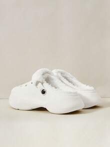 Cuccoo Women's Autumn & Winter Plush Comfortable Fashionable Plastic Slippers For Casual Beach Style - White - View 4