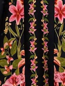 Travachic 女式梭织印花短袖迷你连衣裙 - 黑色 - 查看 7