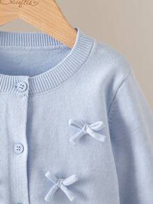 Souflis Souflis 2件套女童针织毛衣+薄纱裙套装，适合春秋冬，适合郊游、校园活动、家庭聚会、休闲运动、公园运动 - 淺藍色 - 查看 11