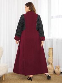 Al Najma Váy Abaya Ả Rập đơn giản, màu trơn cỡ lớn cho nữ, váy Abaya Ả Rập thường ngày, dành cho thường ngày - Nhiều màu - Xem 2