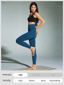 GLOWMODE 26'' FeatherFit™ Fleece Warm Tummy Control High-Rise Waist Leggings Low Impact Yoga Daily Warm Winter