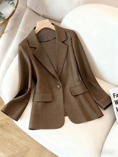 GlowEve CURVE 大码女式优雅休闲翻领西装外套，百搭，适合毕业典礼、节日、情人节、音乐节、母亲节、万圣节、感恩节、复活节、国庆节、庆典、约会、派对、户外活动