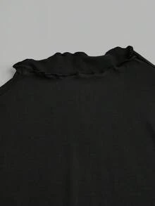 SHEIN EZwear 3件套黑色、粉色、白色休闲简约长袖紧身T恤，秋冬 - 彩色 - 查看 9