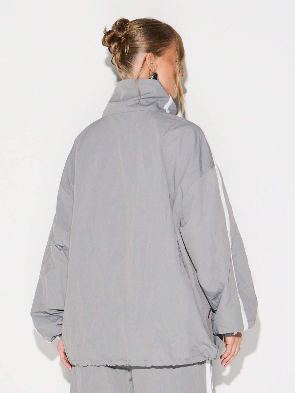 KIZN Veste coupe-vent réfléchissante avec bandes latérales