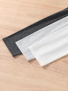 SHEIN 3 件套青少年男孩休闲徽标和标语印花圆领长袖 T 恤，经典简约百搭百搭，适合圣诞节、居家、通勤、学校、日常休闲、度假、户外、派对、秋冬 - 彩色 - 查看 4