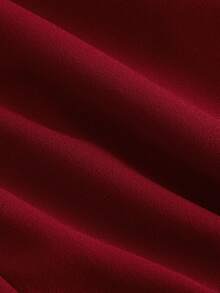 SHEIN Vintage langes Kleid für Kleine Mädchen, Partykleid, Schulanfang, geeignet für elegante Outfits für Tween-Mädchen, Schulanfang, Geburtstagsfest, Abendparty, Aufführung, Hochzeit, Taufe, Eröffnungszeremonie, Schule, Reise, Halloween, Abschlussball, Konzert, Weihnachten - Bordeaux - Übersicht 5