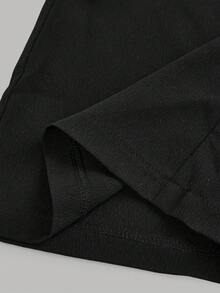 少女蝴蝶结装饰宽松黑色休闲裤，百搭时尚，适合日常穿着，秋季也适合日常/冬季穿着，街头风，居家舒适，秋冬风格。黑色宽松运动裤，适合新年、日常、庆祝活动、秋冬季穿着，轻松舒适，秋冬叠穿，时尚有型。 - 黑色 - 查看 6