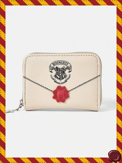 HARRY POTTER X SHEIN Monedero de lona caqui de gran capacidad