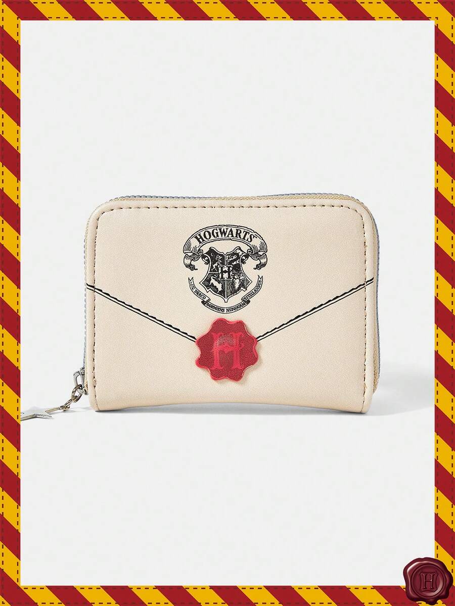 HARRY POTTER X SHEIN Khaki Fashion Portable Change Purse Large Capacity Wallet - Khaki - View 1