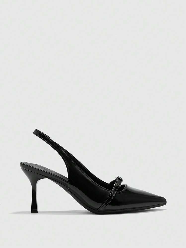 CUCCOO BIZCHIC Women's Pointed Toe High Heel Pumps, Sexy Stiletto, Versatile For Outdoor, Commute, Daily Wear, Office, Black