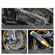 比例摩托车积木，摩托车建筑积木，组装模型玩具（所有链接图片均为成品效果展示，收到后需自行组装），装饰，摩托车爱好者配件，适合作为生日、圣诞节、万圣节、感恩节、新年、派对礼物 - 彩色 - 查看 6