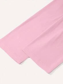 SHEIN LUNE Women Plus Size Casual Minimalist Heart Pattern Sleeveless Tank Top, Suitable For Spring/Autumn And Winter - Pink - View 3