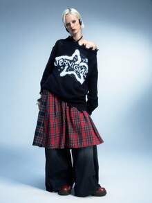 Sugerpunk 女士时尚百搭厚底厚底踝靴 - 紅色 - 查看 6